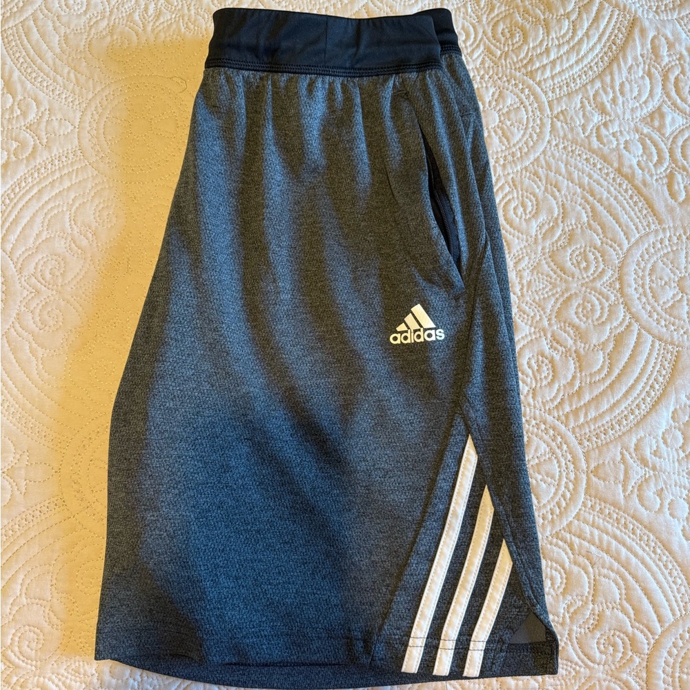 Adidas Mens Charcoal and Black Shorts Large